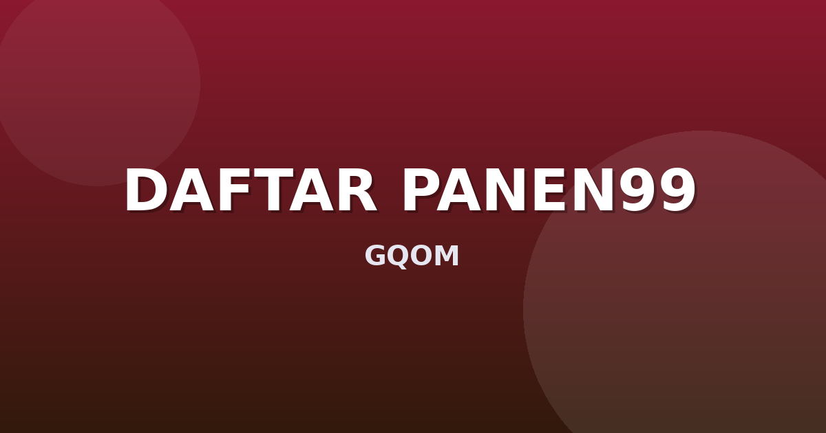 Banner DAFTAR PANEN99