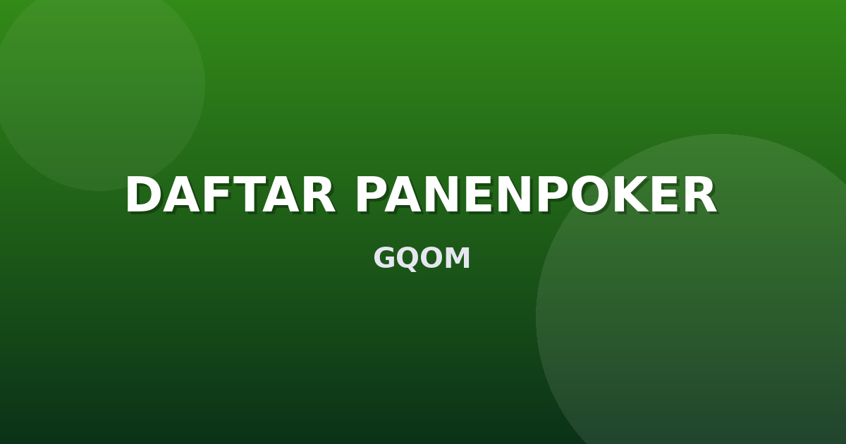 Banner DAFTAR PANENPOKER