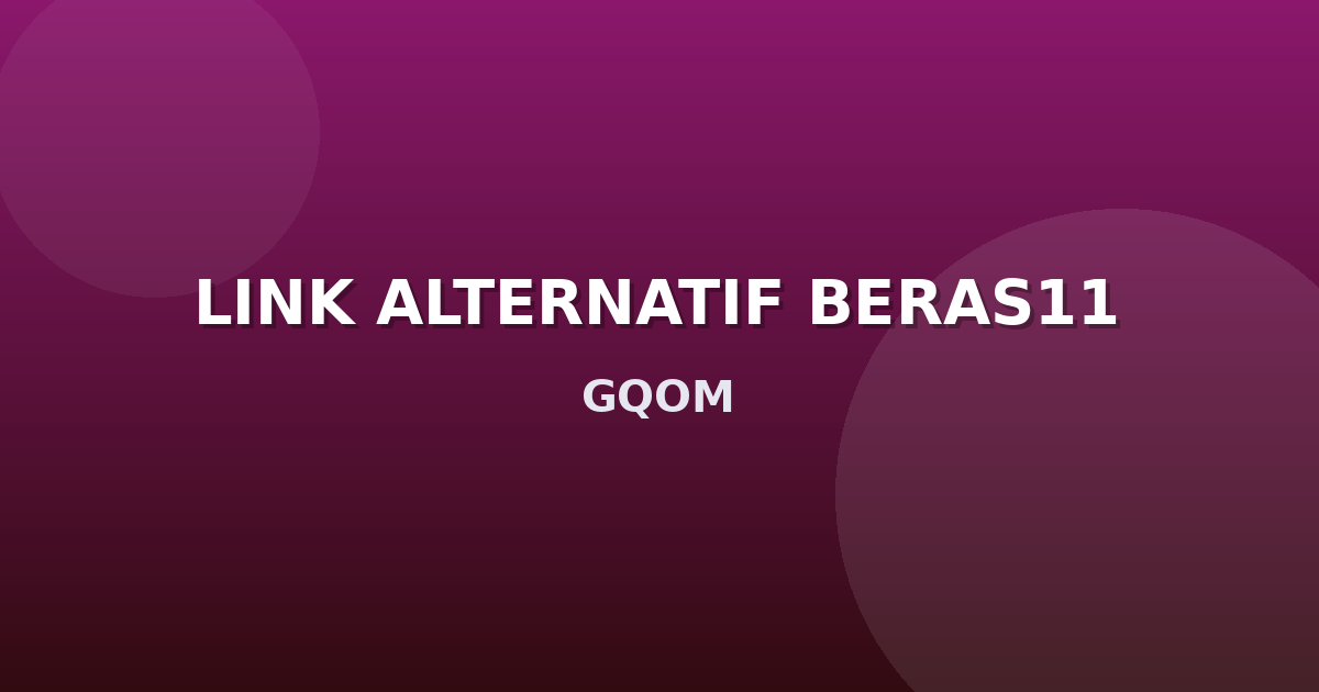 Banner LINK ALTERNATIF BERAS11