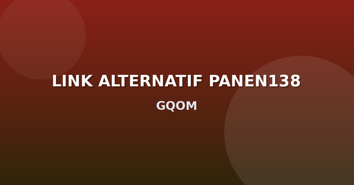 Banner LINK ALTERNATIF PANEN138