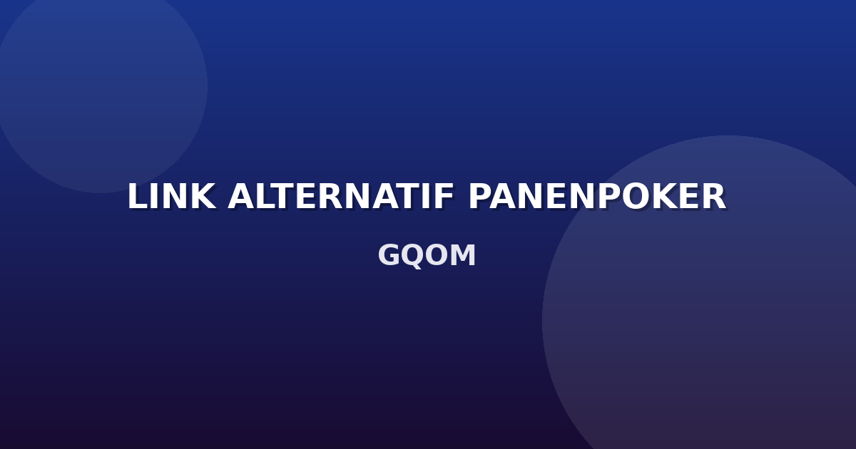Banner LINK ALTERNATIF PANENPOKER