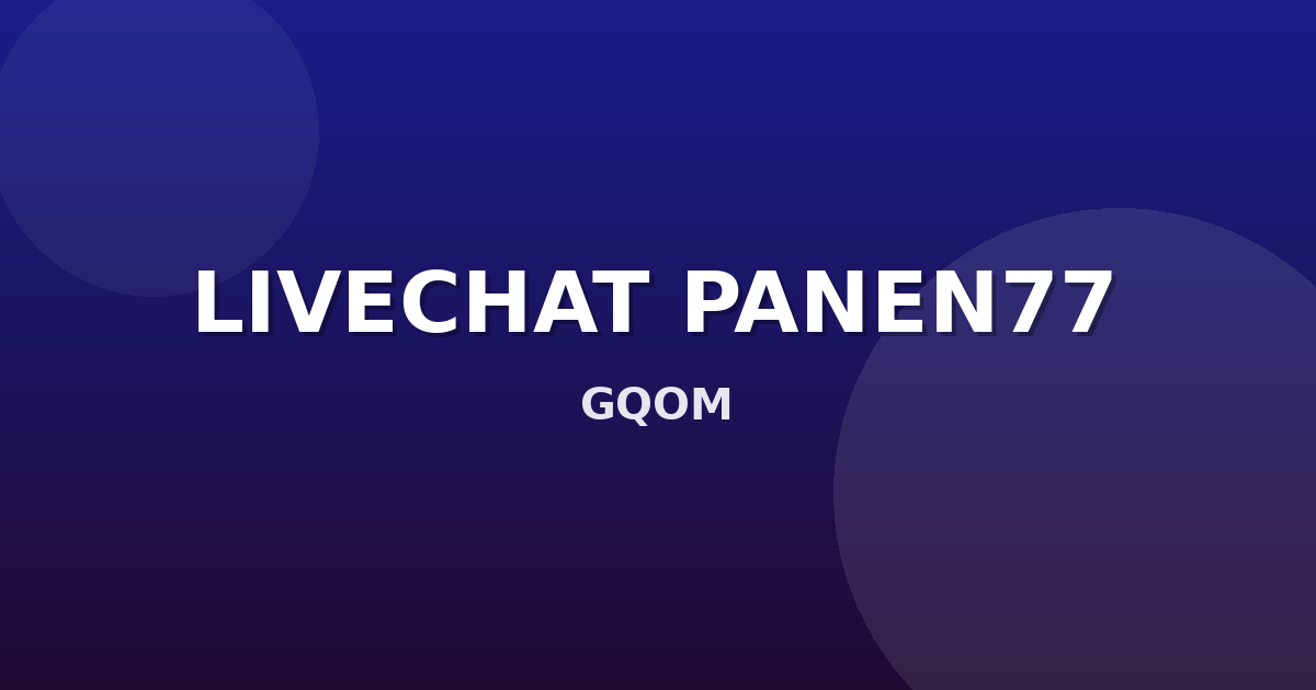 Banner LIVECHAT PANEN77