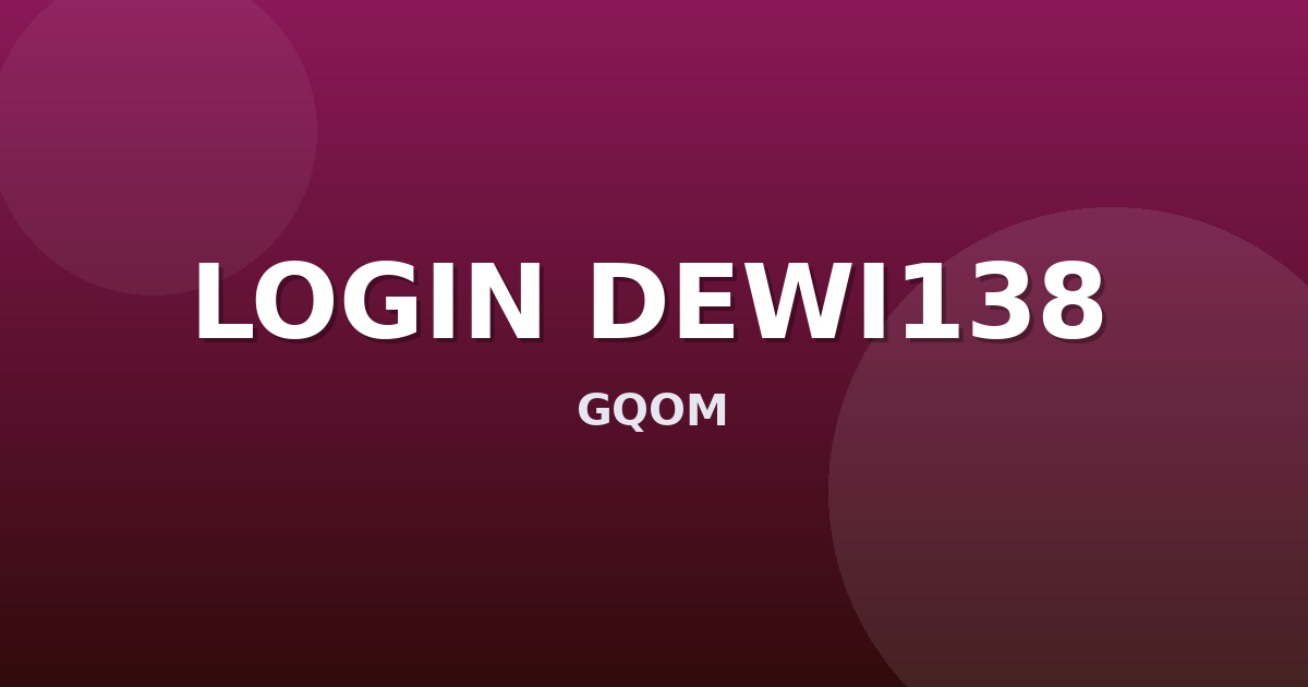 Banner LOGIN DEWI138
