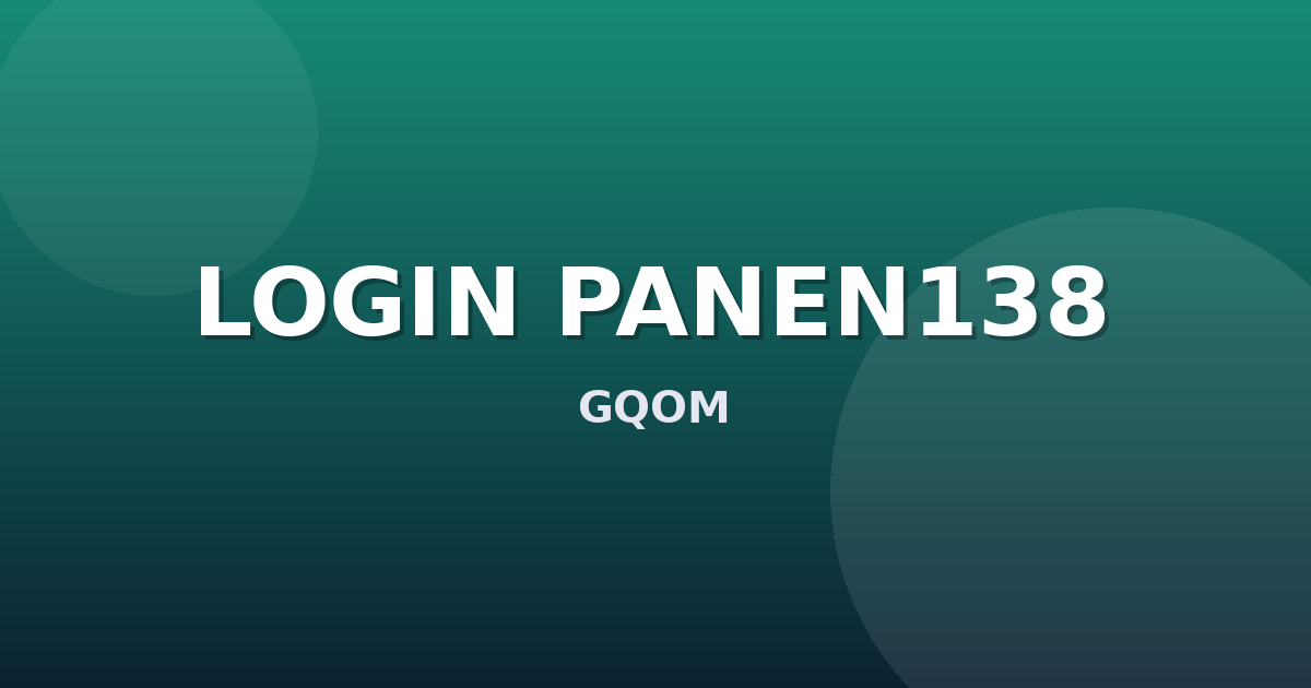 Banner LOGIN PANEN138