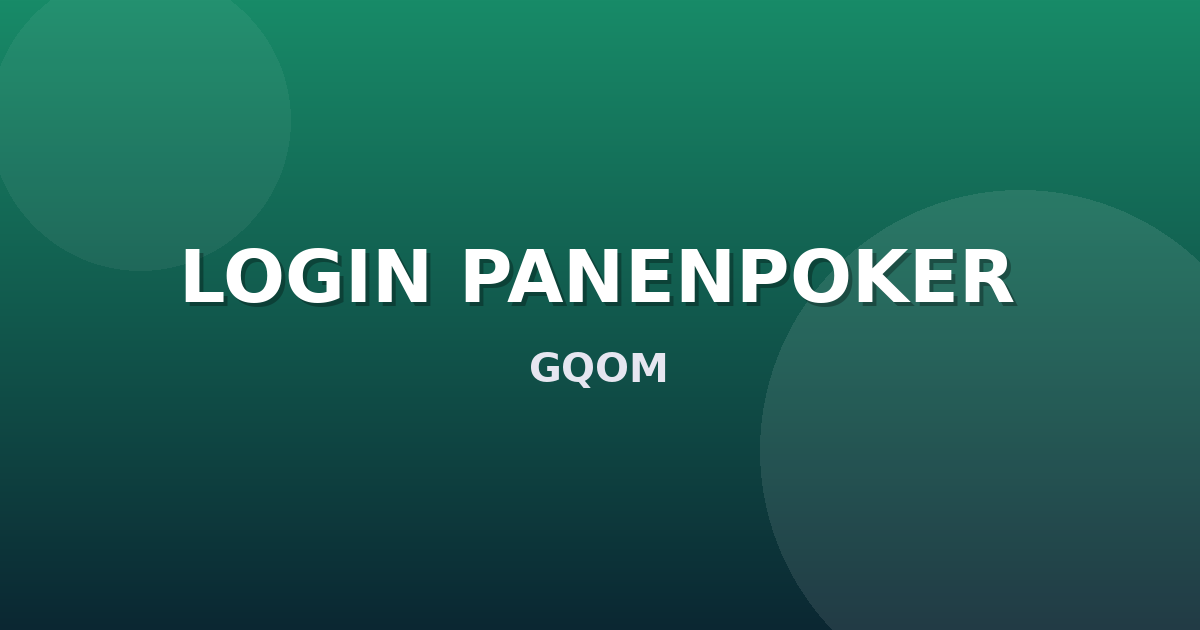 Banner LOGIN PANENPOKER
