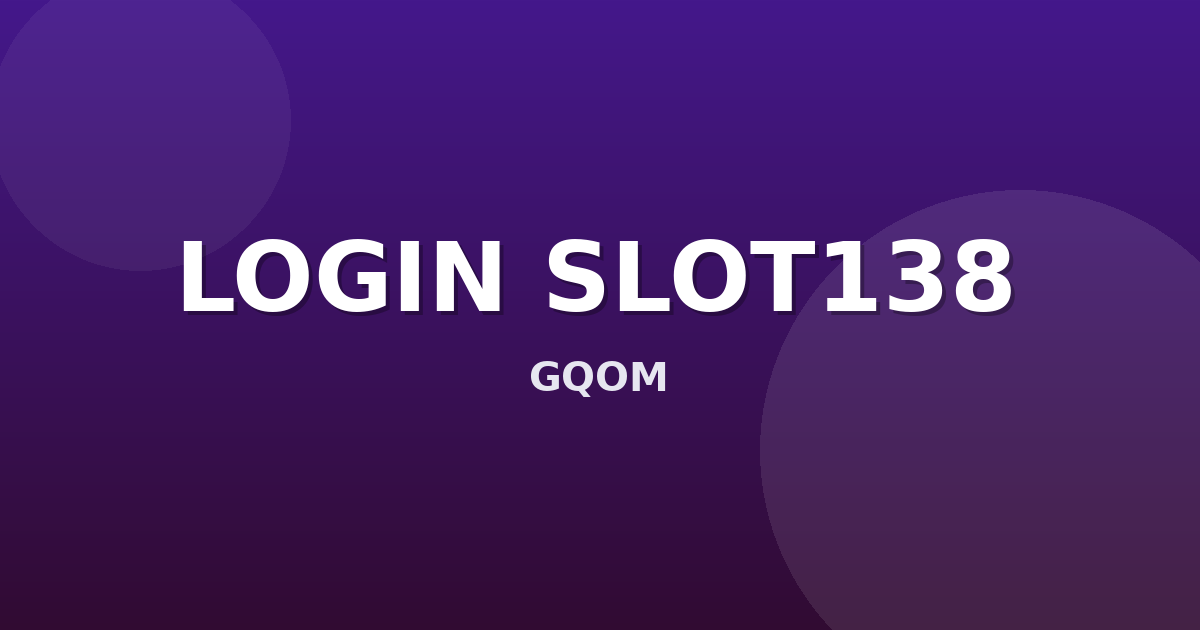 Banner LOGIN SLOT138