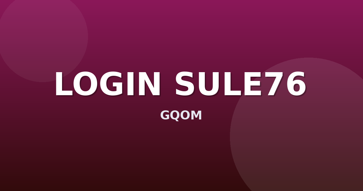 Banner LOGIN SULE76