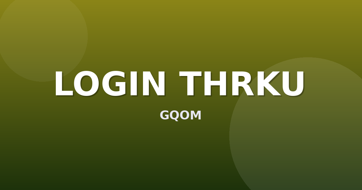 Banner LOGIN THRKU