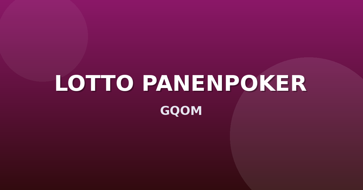 Banner LOTTO PANENPOKER