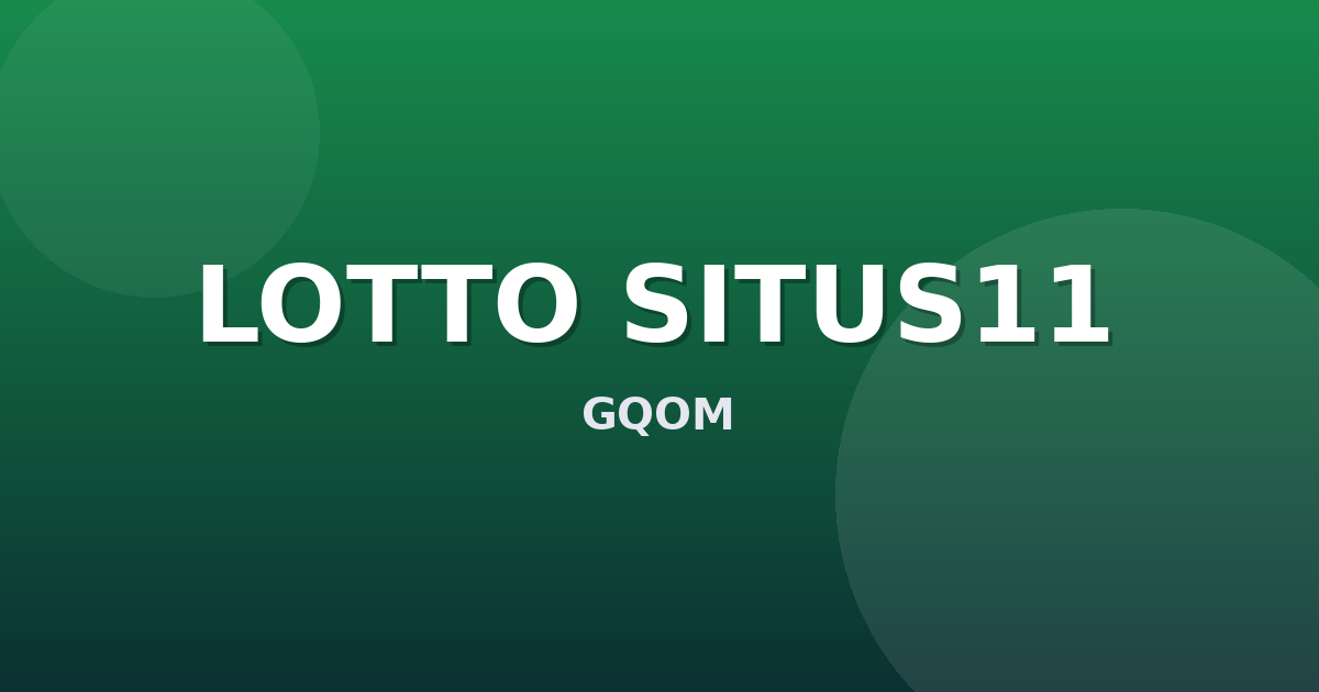 Banner LOTTO SITUS11