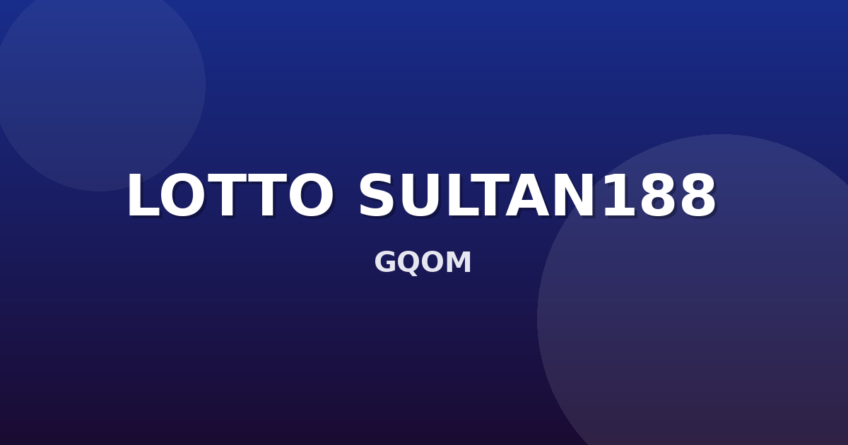 Banner LOTTO SULTAN188