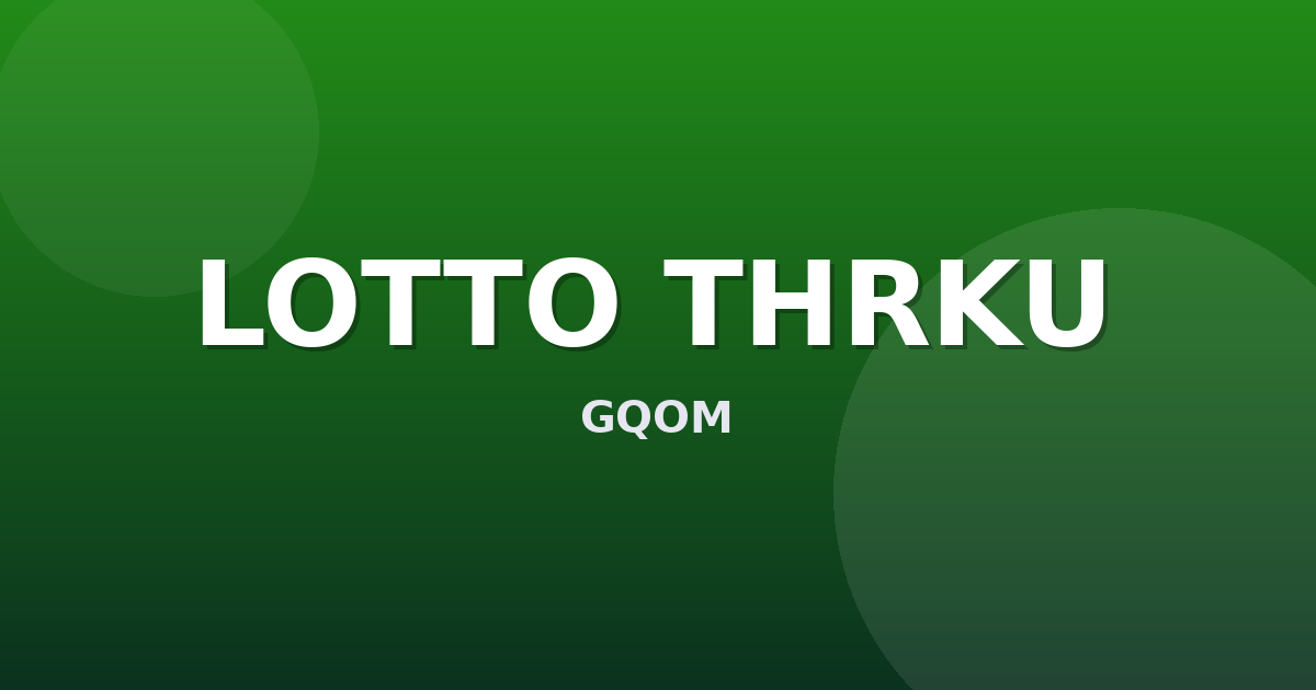 Banner LOTTO THRKU