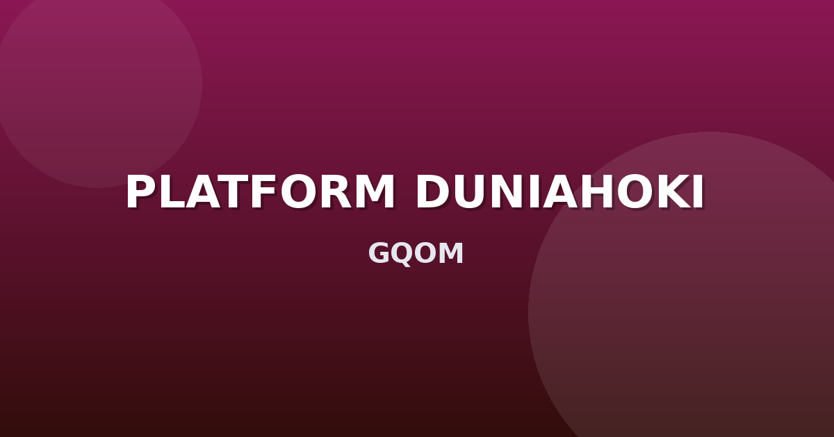 Banner PLATFORM DUNIAHOKI