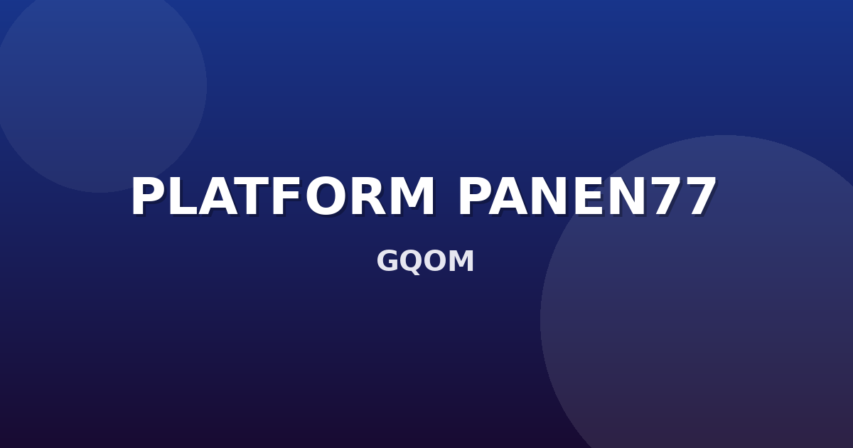 Banner PLATFORM PANEN77