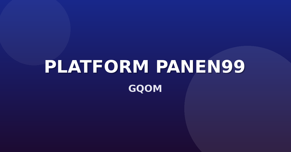 Banner PLATFORM PANEN99