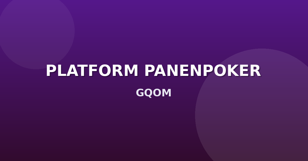 Banner PLATFORM PANENPOKER