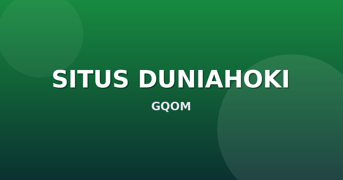 Banner SITUS DUNIAHOKI