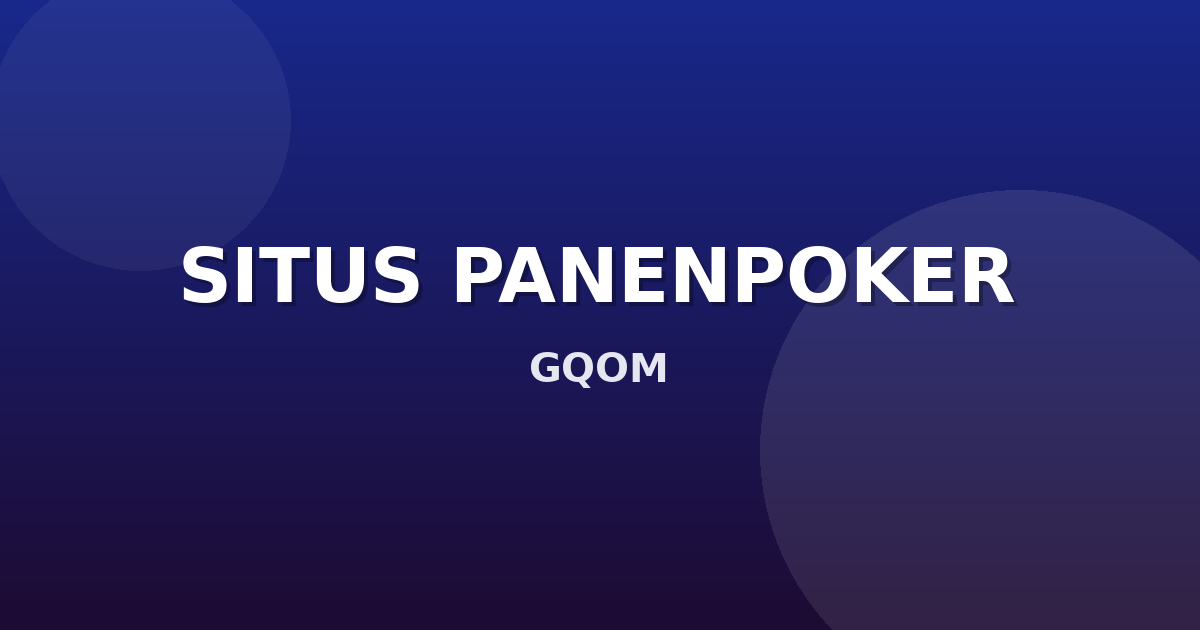 Banner SITUS PANENPOKER