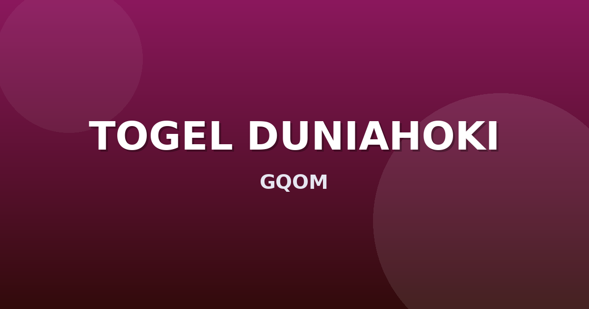 Banner TOGEL DUNIAHOKI
